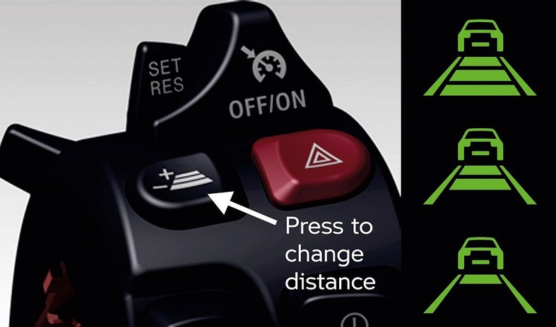 BMW switch and distance icons